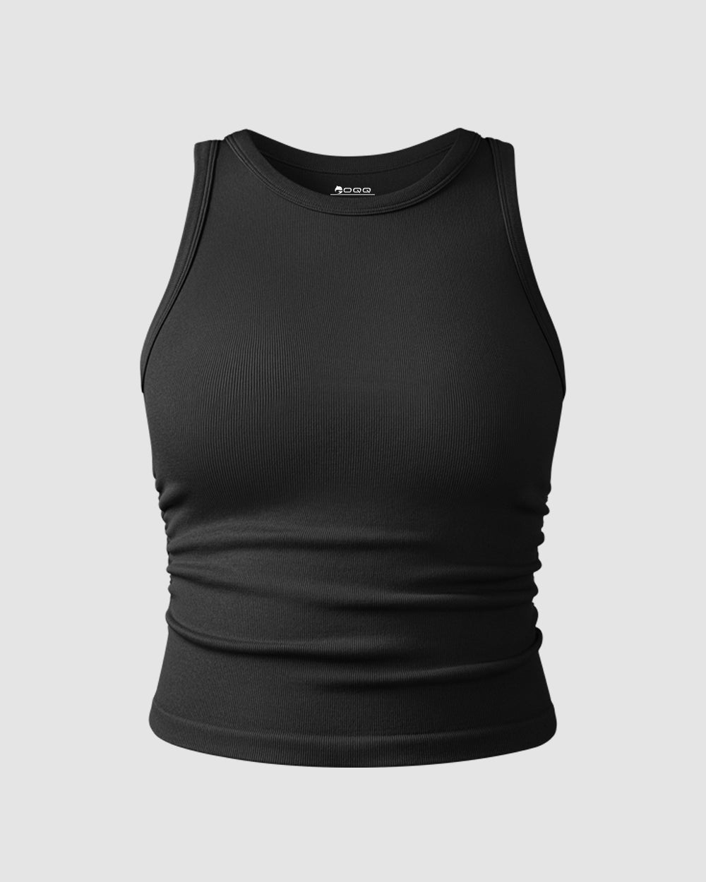 Crew Neck Sleeveless Crop Camis de OQQ