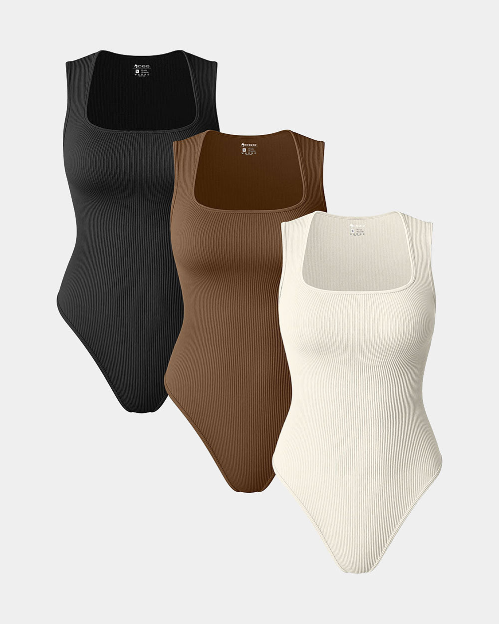 Sleeveless Square Bodysuits de OQQ