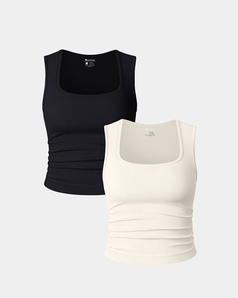 Sleeveless Square Neck Shirts de OQQ