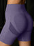 Buff Lifting Ruched Booty Shorts Purple
