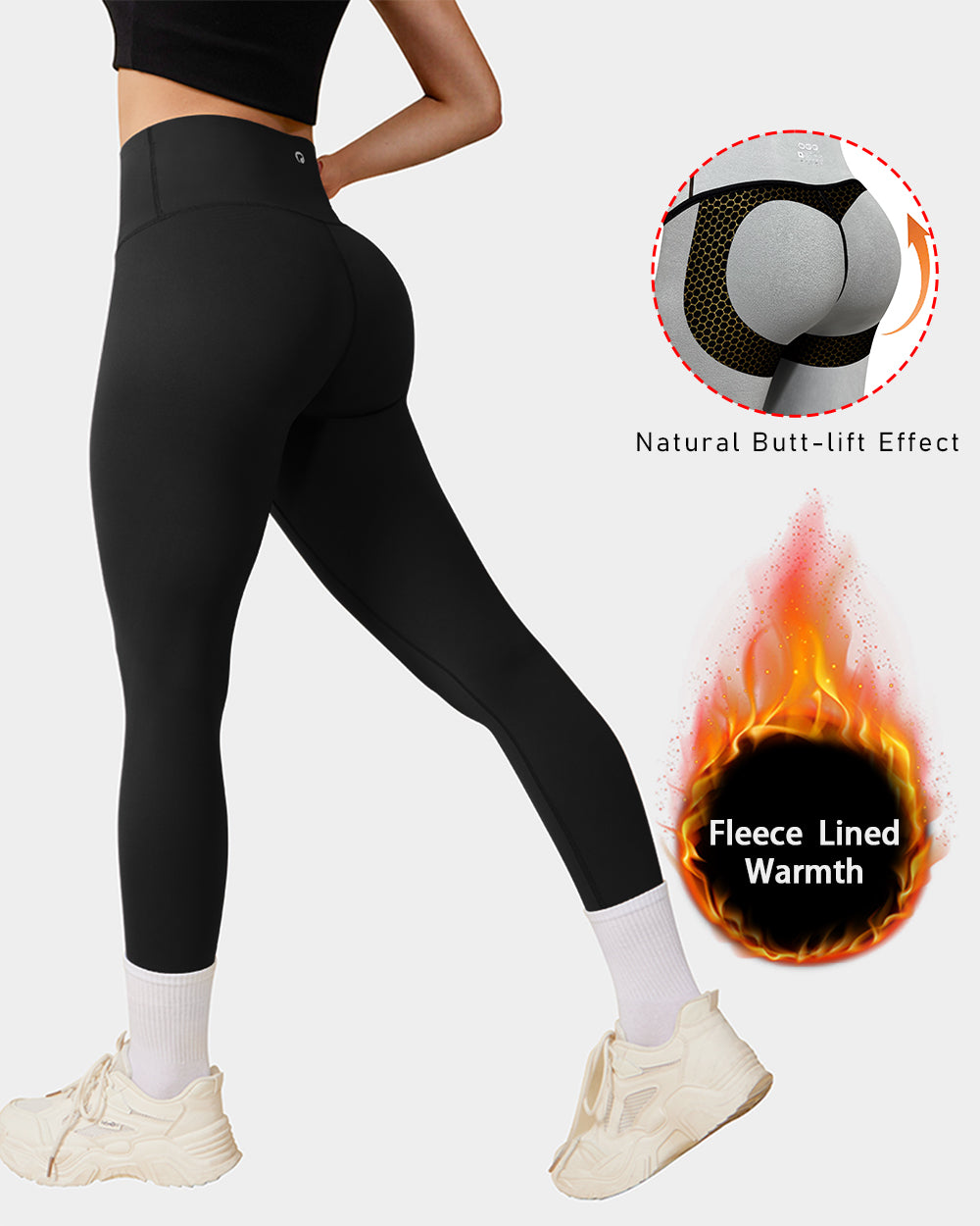 Women's Seamless Warming Yoga Leggings de OQQ