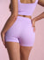 Cross Over Athletic Shorts Lavender