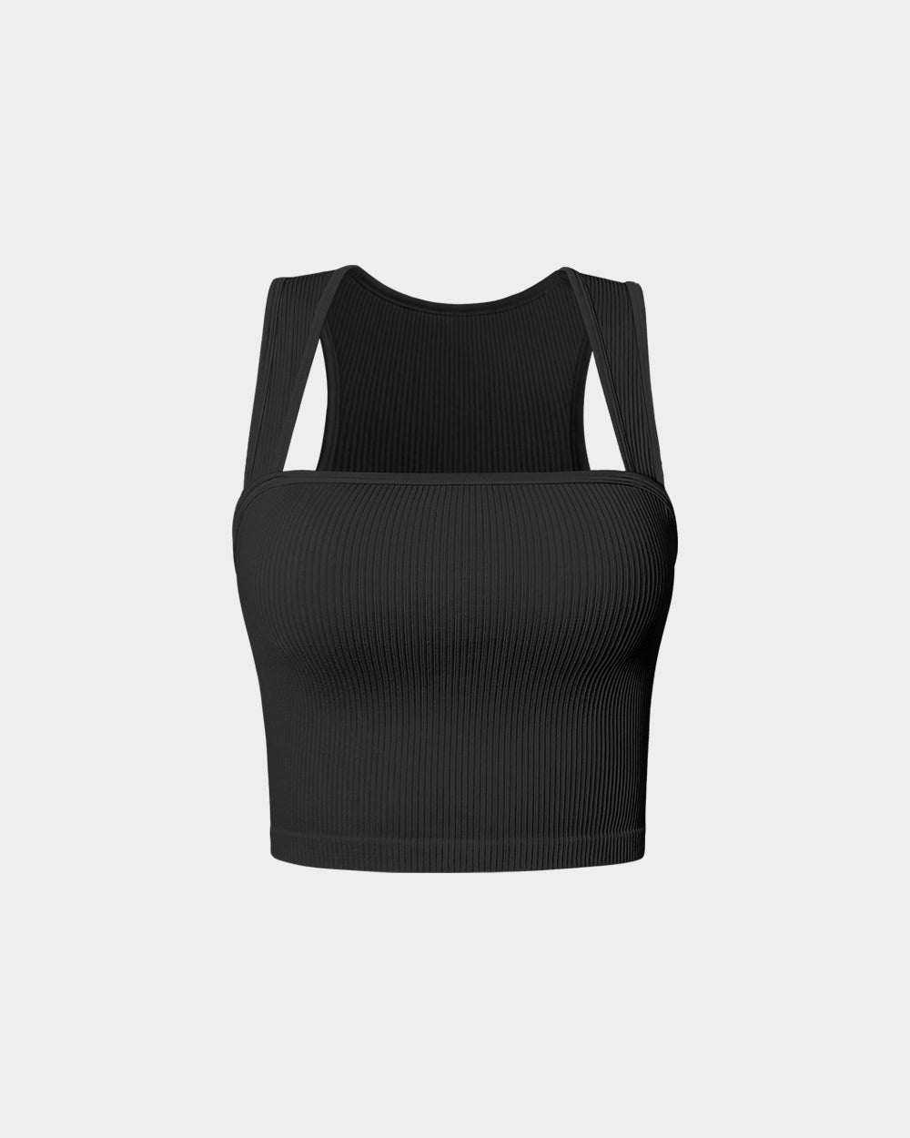 Sleeveless Square Neck Tops de OQQ