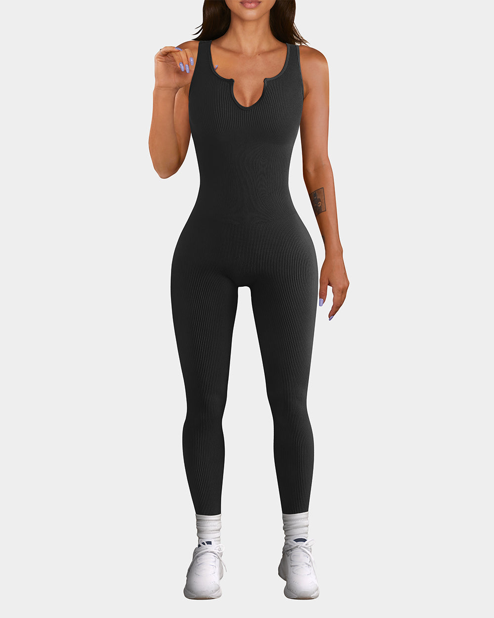 Cloud-Shaped Collar Sport Jumpsuits de OQQ