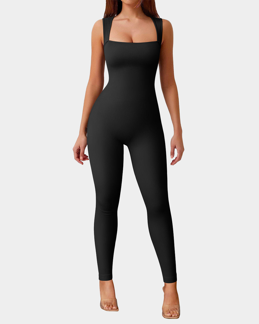 Women Jumpsuits Square Neck Sleeveless de OQQ