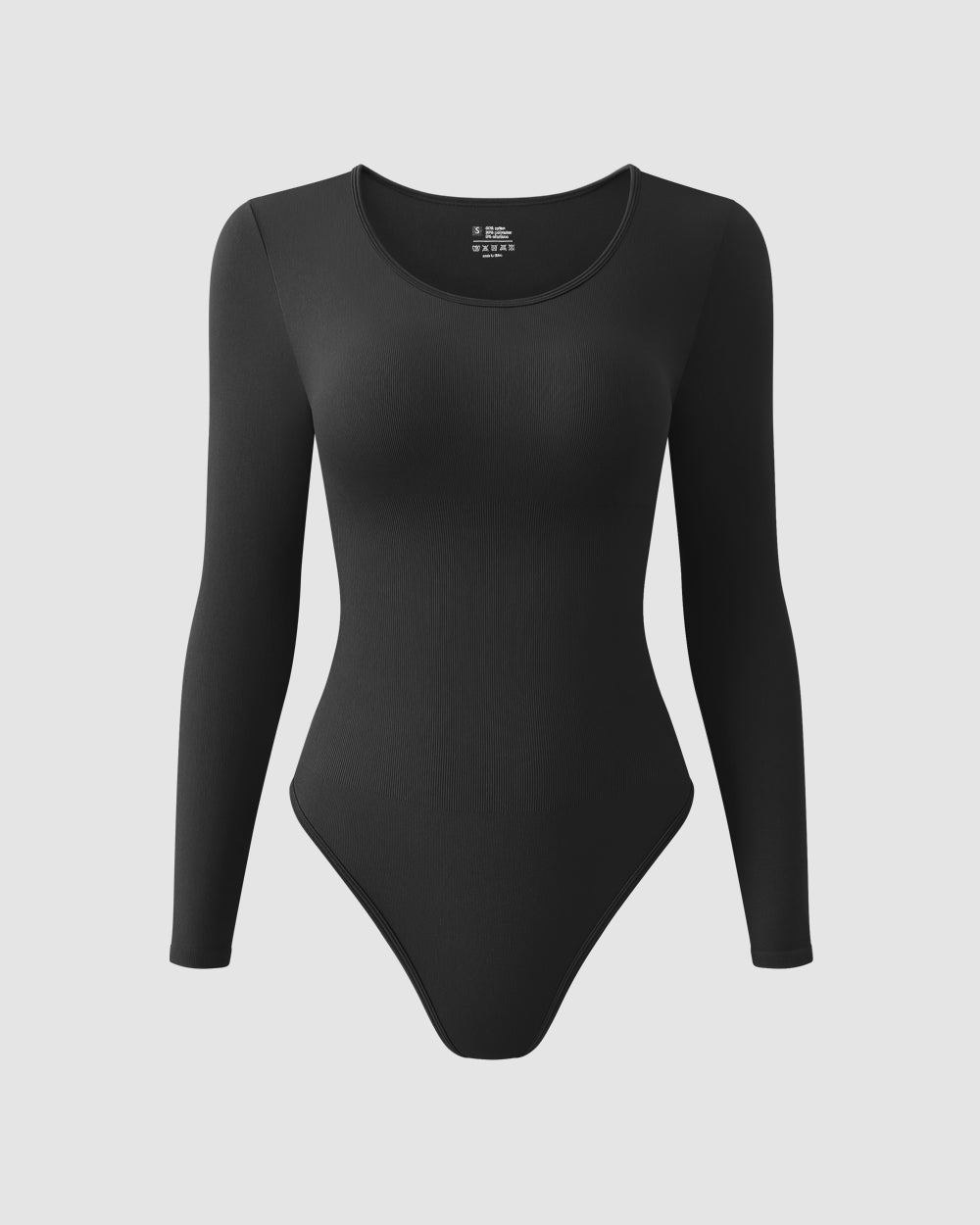 Crew neck Long Sleeve Bodysuit de OQQ