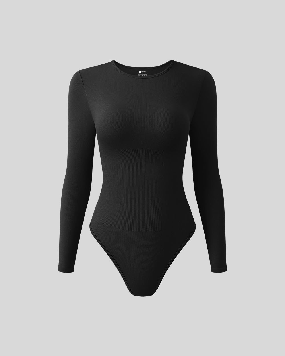 Round Neck Long Sleeve Bodysuits de OQQ