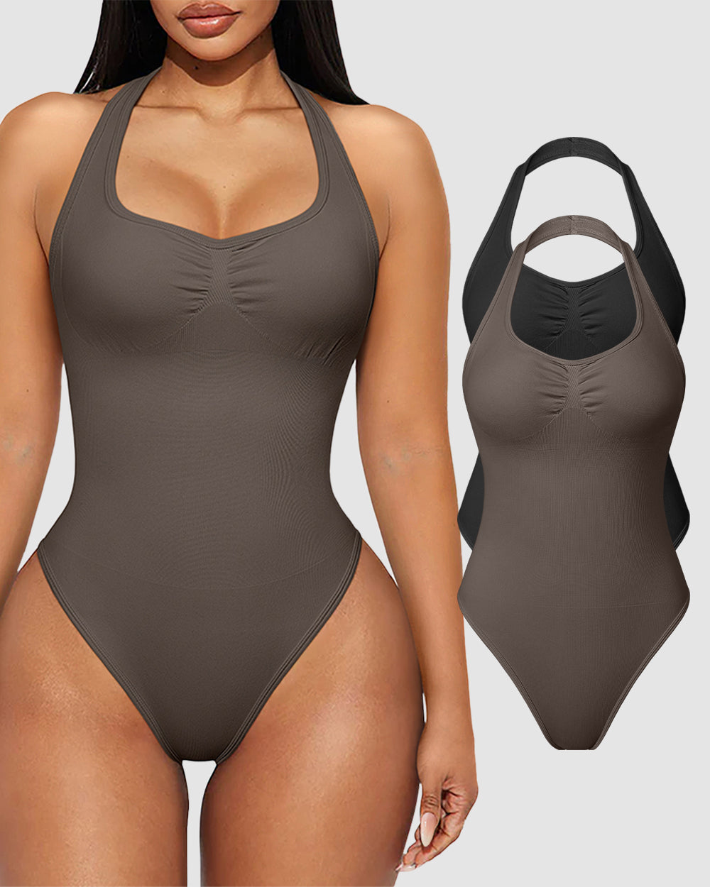 Women's 2 Piece Backless Bodysuits de OQQ