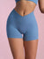 Cross Over Athletic Shorts Blue