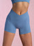 Cross Over Athletic Shorts Blue