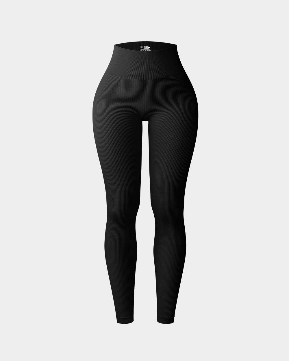Ribbed Seamless Workout High Waist Athletic Pants de OQQ