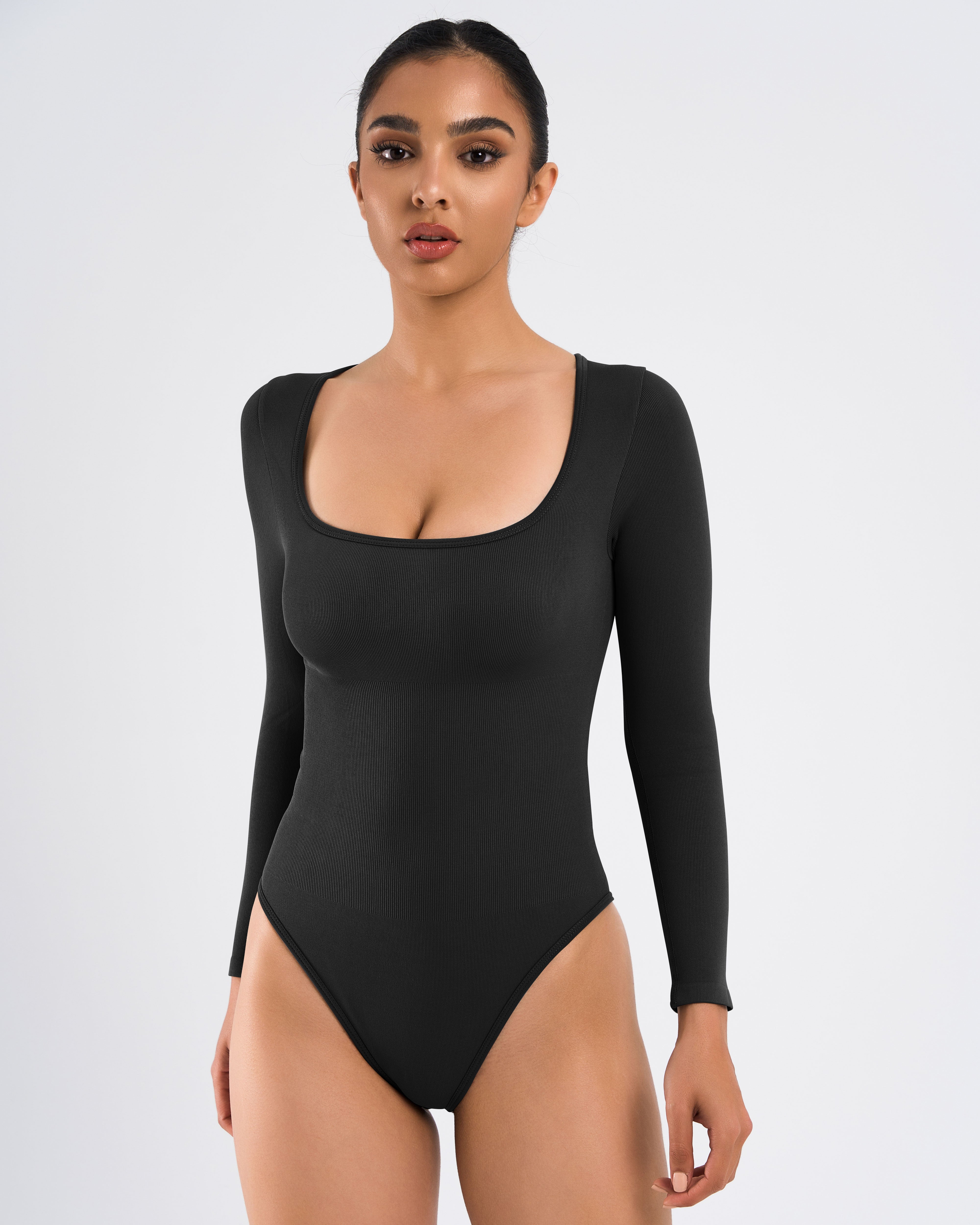 OQQ Women's 2 Piece Bodysuits Sexy Ribbed One Piece Square Neck Short  Sleeve Bodysuits : : Clothing, Shoes & Accessories